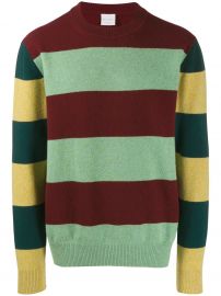 Paul Smith striped crew neck jumper striped crew neck jumper at Farfetch